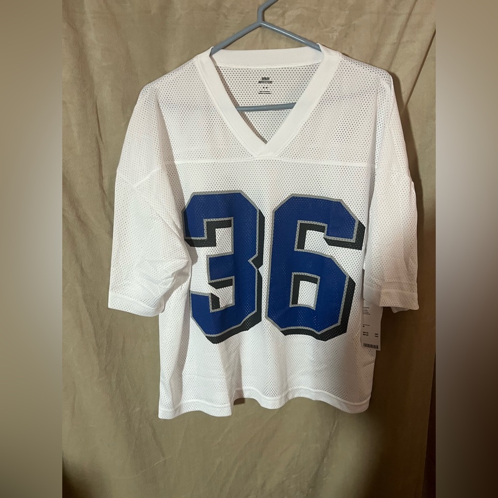 Urban Outfitters White Mesh Jersey